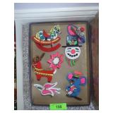 HANDPAINTED WOODEN CHRISTMAS ORNAMENTS DIMENSIONAL