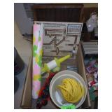 KITE STRING, CONTACT PAPER, TUBE WRINGER, ACRYLIC>