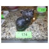 1965 KAREN BALL WOODEN CARVED KITTY CAT