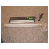 TWO FLOURESCENT LIGHTS, TURN ON, 25" AND 18"