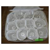 12 CRYSTAL CHAMPAGNE GLASSES