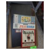 VTG MONPOLY & PASSWORD BOARD GAMES (COMPLETE?)