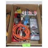 STEEL WOOL, OIL CANS, PRUNERS, EXTENSION CORDS ETC