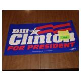 SIGNED BILL CLINTON FOR PRESIDENT POSTER (HILLARY>