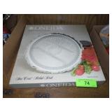 ONEIDA RELISH DISH W/ SILVERPLATE LINER