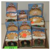 6 ENSCO NORTH POLE VILLAGE FIGURINES