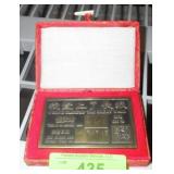 2001 I HAVE CLIMBED THE GREAT WALL OF CHINA PLAQUE