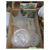 ASST GLASSWARE, CUTTING BOARDS, TILE>>