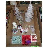 CHRISTMAS DECOR- CRYSTAL & ACRYLIC TREES, ASST.>>>