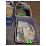 2 LOTS- SILKENS BY SUZIE, MATERIAL SCRAPS, CROWN >
