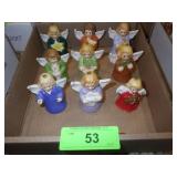 9 VTG GOEBEL HUMMEL ANGEL BELLS (1 W/ CHIP & CRACK