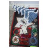 ASST CHRISTMAS ORNAMENTS, CROCHETED CHRISTMAS TREE