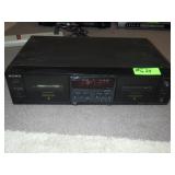 SONY DUAL CASSETTE PLAYER (TURNS ON)