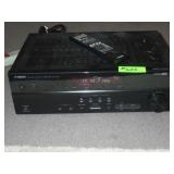 YAMAHA NATURAL SOUND AV RECEIVER W/ REMOTE (TURNS>