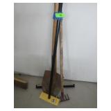 SQUEEGIE, SHOVEL, RAKE, SCRUB BRUSH