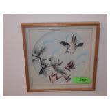 VTG 3D BIRDFEATHER SHADOWBOX (10" X 10")