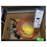 EXTENSION CORD, CLAMP, PUCK LIGHT, LIGHT COVER