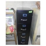 4-DRAWER FILE CABINET W/ KEYS (DENT ON SIDE)>.