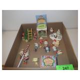 ASST. ENSCO NORTH POLE VILLAGE FIGURINES (BOX IS>>