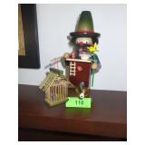 VTG STEINBACH VOLKSKUNST BIRD-WATCHER  MUSIC BOX>