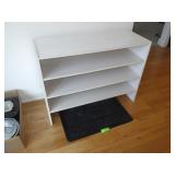SHOE SHELF (31 x 12 x 23) & BOOT TRAY