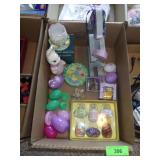 ASST. EASTER DECOR - WOODEN EGGS, CERAMIC BUNNIES>
