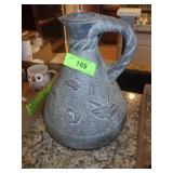 SIGNED POTTER PITCHER (12.5" TALL)