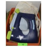 PLASTIC DISHPANS, RAGS FOR THE SHOP