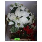 CHRISTMAS POINSETTIA PICKS, WREATHS, ETC
