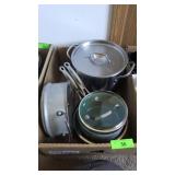ORGREENIC POTS & STRAINER. SS STOCK POT
