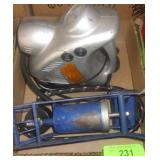 FOOT PUMP W/ PRESSURE GUAGE, MINI COMPRESSOR >>>