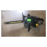 14' MCCULLOCH CHAIN SAW  (PULLS)
