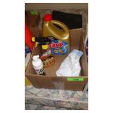 DRANO (1/4?), GOO GONE, TRASH BAGS, >>>