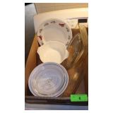 CORNING WARE CASSEROLE DISHES (1 LID) VTG ANCHOR>>