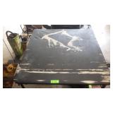 TWO FOLDING CARD TABLES (SEE PICS FOR CONDITION)