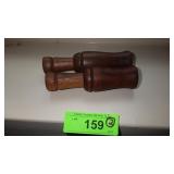 2 VINTAGE WOODEN DUCK CALLS