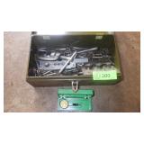 VTG METAL BOX W/ ASST PARTS, & FEDERAL TEST>>>