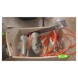 TROUBLE LIGHT & VTG BLACK & DECKER CIRCULAR SAW>>>