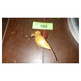 VINTAGE? RATTAN / WICKER PARROT ORNAMENT