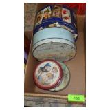 VINTAGE TINS FULL OF ODDS & ENDS