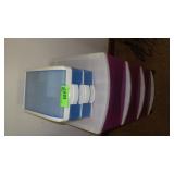 2 PLASTIC STORAGE DRAWERS