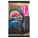 ASST. KNITTED HATS, LEATHER GLOVES, ASST. GLOVES
