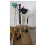 RAIN GUAGES, SPRINKLER WAND,