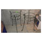 2 METAL PLANT STANDS (MATCHES #330)