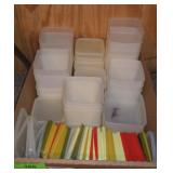 VINTAGE PLASTIC STORAGE CONTAINERS
