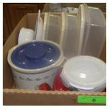 SPODE CHRISTMAS CONTAINER, RIVAL CROCK-ETTE>>>>