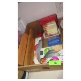 WOODEN CUTTING BOARD, NIP NAPKINS, STORAGE BAGS>>>