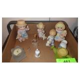 FIGURINES, SPUN GLASS WATER PUMP & BUCKET, MINI>>>