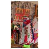 CHRISTMAS GIFT BAGS, TISSUE, WRAPPING PAPER, ETC