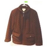 ST. JOHNS BAY BROWN QULTED JACKET (L)